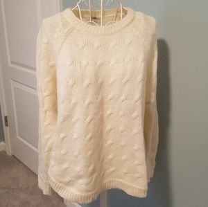 Madewell Wallace off white wool sweater